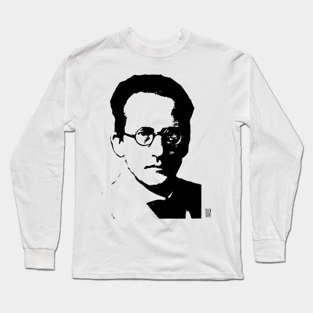 Erwin Schrodinger Long Sleeve T-Shirt by JSnipe